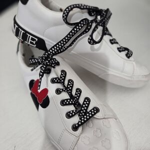 Disney White Shoes with Black and Red Accents